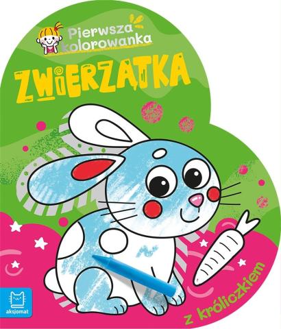 Zwierzątka. Pierwsza kolorowanka z króliczkiem