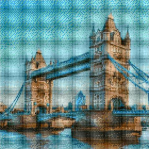 Diamentowa mozaika - Tower Bridge 40x40cm