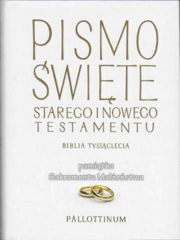 Biblia Tysiąclecia Pamiątka Sakramentu Małżeństwa