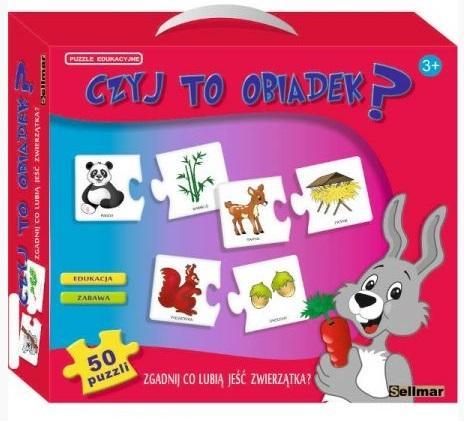 Puzzle edukacyjne Czyj to obiadek? ABINO