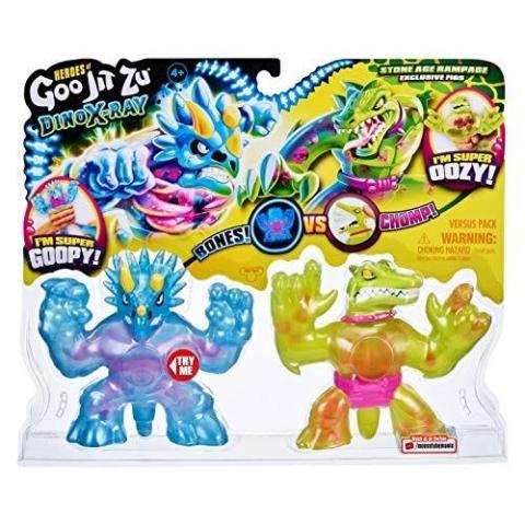 Goo Jit Zu - figurki Dino X-Ray Tritops vs. Shredz