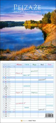 Kalendarz 2023 Wieloplanszowy - Pejzaże