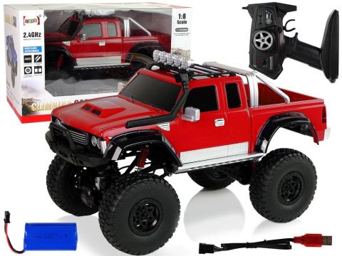 Auto Off- Road R/C 2.4G Climbing Car 1:8 czerwony