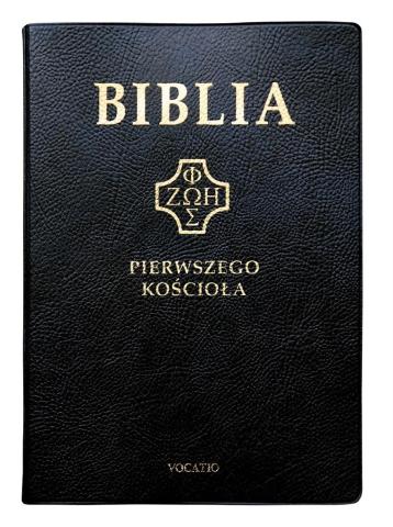 Biblia pierwszego Kościoła pvc czarna