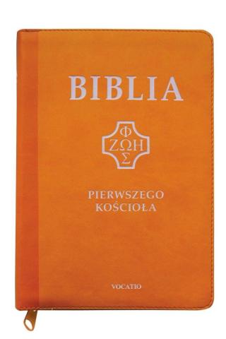 Biblia pierwszego Kościoła żółta z paginatorami