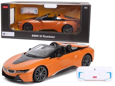 Auto R/C BMW i8 Roadster Rastar 1:12 pomarańczowy