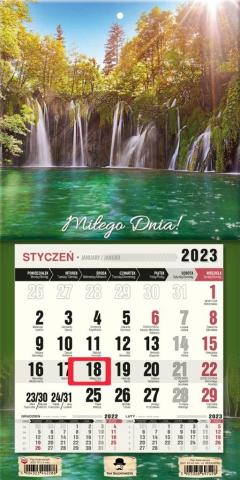 Kalendarz 2023 jednodzielny mini z mag. Wodospad