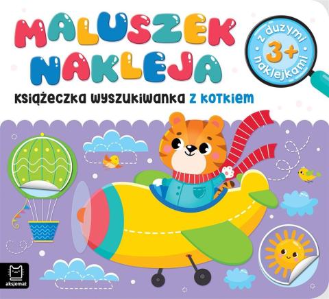 Maluszek nakleja Książeczka wyszukiwanka z kotkiem