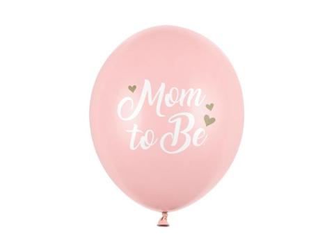 Balony Mom to Be Pastel Pale Pink 30cm 50szt