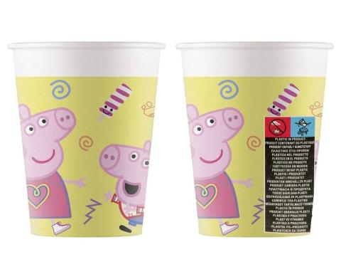 Kubeczki papierowe Świnka Peppa Pig 200ml 8szt