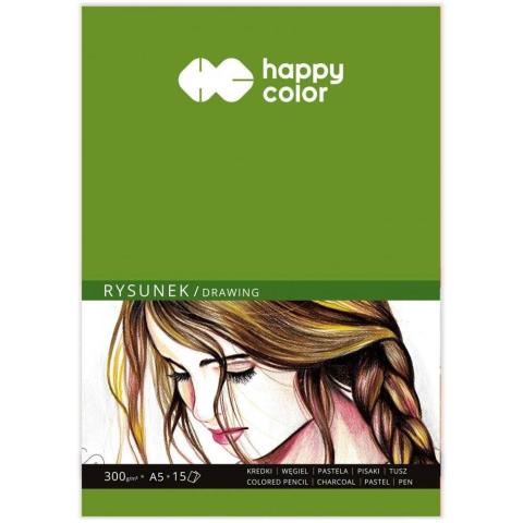 Blok do rysunku A5/15K 300g HAPPY COLOR