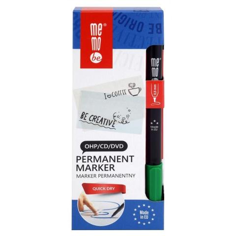 Marker permanentny 0,5mm zielony (10szt) MemoBe