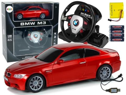 Auto zdalnie sterowane BMW M3 czerwone 2,4 G