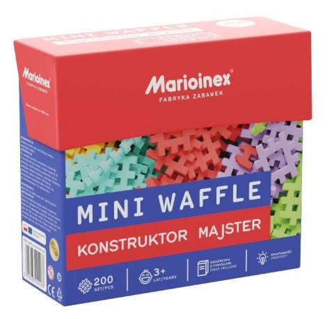 Klocki Mini Waffle 200 el. Konstruktor Majster