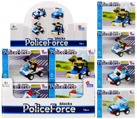 Klocki konstrukcyjne Policja ALLEBLOX (12szt)