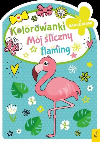 Kolorowanka z wykrojnikiem. Mój śliczny flaming