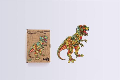 Puzzle drewniane eko 72 Tyranozaur rex A4