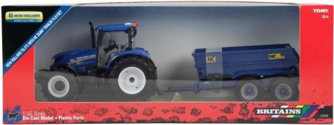 Britains New Holland traktor T6 z przyczepą TOMY