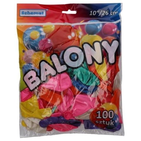 Balony metalizowane 26cm 100szt