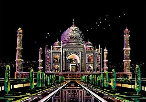 Magiczna Zdrapka - Taj Mahal 40,5x28,5cm