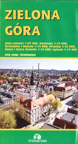 Zielona Góra - plan miasta w.2023