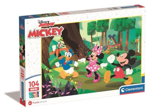 Puzzle 104 Maxi Super Kolor Mickey and Friends