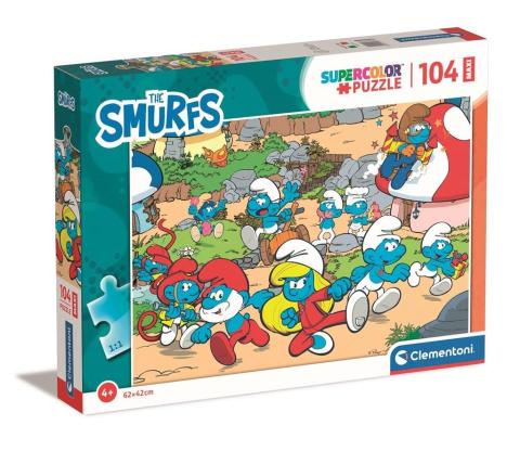 Puzzle 104 Maxi Super Kolor Smurfs Puffi