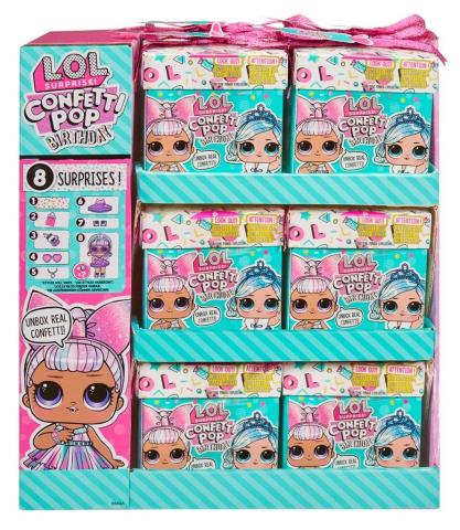 L.O.L. Surprise Confetti Pop Birthday (12szt)