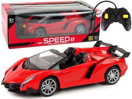 Auto zdalnie sterowane R/C 1:18 czerwone