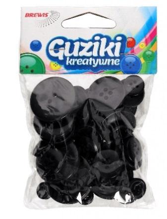 Guziki kreatywne czarne 40g