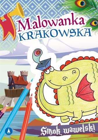 Malowanka krakowska. Smok wawelski