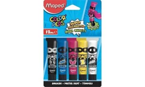 Farby Superpower 12 ml 5 kolorów MAPED