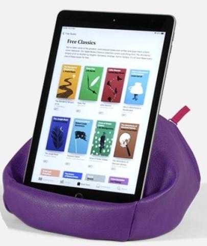 Bean Bag Pufa z kieszonką pod książkę/tablet fiole