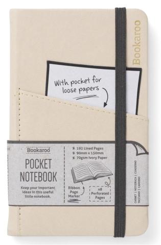 Bookaroo Notatnik Journal Pocket A6 - Kremowy