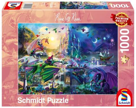 Puzzle 1000 Rose Cat Khan, Smoczy konkurs