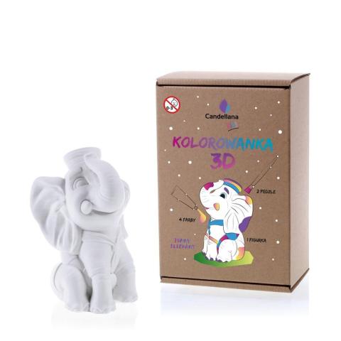 Figurka do pomalowania - Funny Elephant