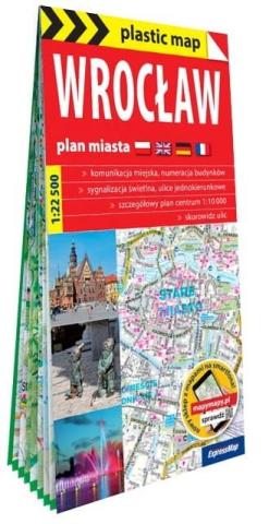 Plastic map Wrocław 1:22 500 w.2023