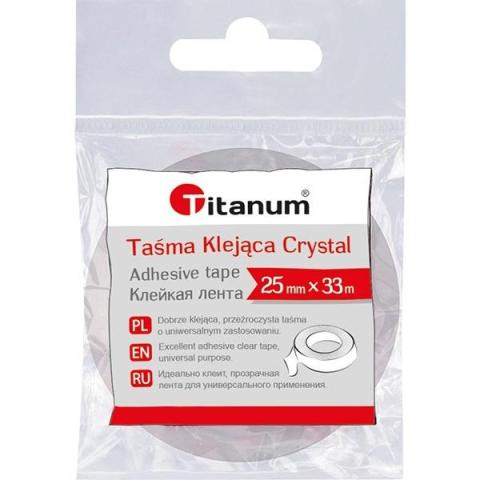 Taśma klejąca Crystal 25mm33m