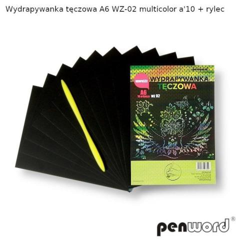 Wydrapywanka tęczowa A6 multicolor WZ-02