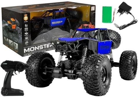 Monster Truck zdalnie sterowany niebieski