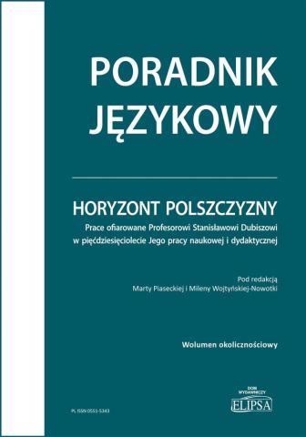 Horyzont polszczyzny. Prace ofiarowane...