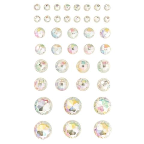 Kryształki samoprzylepne opal 40szt