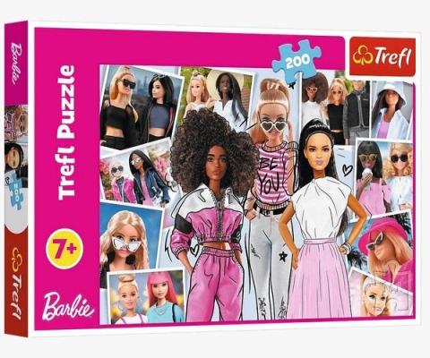 Puzzle 200 W świecie Barbie/Mattel Barbie TREFL
