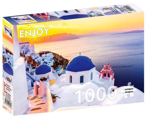 Puzzle 1000 Wschód słońca w Santorini/Grecja