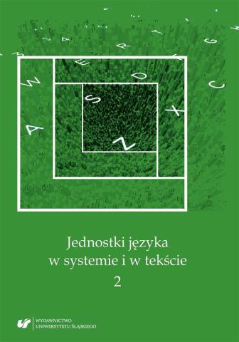 Jednostki języka w systemie i w tekście 2