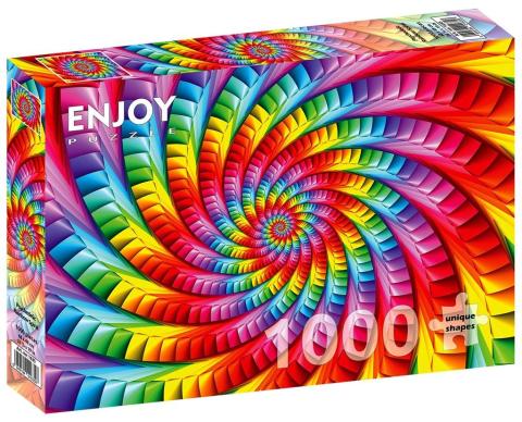 Puzzle 1000 Psychodeliczna tęczowa spirala