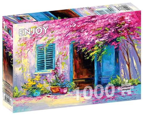 Puzzle 1000 Kwitnące podwórko