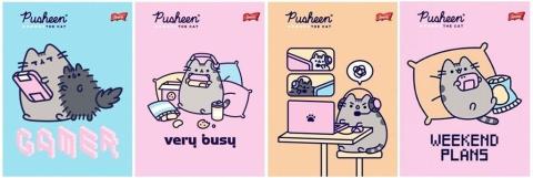 Zeszyt A5/32K kratka Pusheen (15szt)