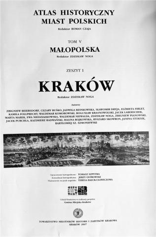 Atlas historyczny miast pol. T.5 Małopolska z.1