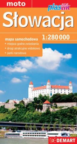 Słowacja mapa samochodowa